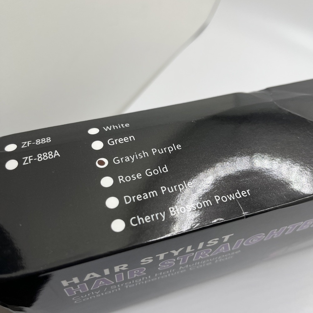 Hair Stylist‎ Hair Straightener, Purple/Gray, ZF-888 Brand New - Picture 3 of 8